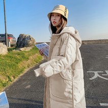 NW0156 여자 고퀄 덕다운 웰론 솜혼방 미디 롱 페이크퍼 파이크 면 코튼 퀄팅 코트 점퍼 자켓 아우터 야상 바람막이 데일리룩