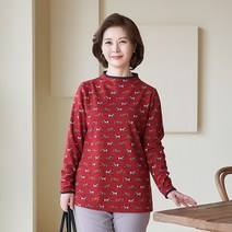 엄마옷 마담4060 홀스입술넥티셔츠-RATE301005-