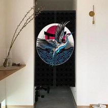 동물 문 커튼 중국어 잉어 호랑이 표범 새 파티션 화면 복도 입구 출입구 일본 방 장식, CTS00737+65x90cm