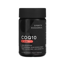 스포츠리서치 코엔자임Q10 유비퀴논 바이오페린 블랙페퍼추출물 100mg 30캡슐, 120캡슐