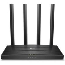 TP-Link Archer C6 듀얼 밴드 기가비트 WLAN 라우터(867Mbit/s 5GHz + 300Mbit/s 2.4GHz 4기가비트 LAN 포트 MU-MIMO IPTV DSL 기능 지원하지 않음) -13477, AC1200 WiFi Router(New Version