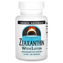 Source Naturals 루테인 제아잔틴 10mg 캡슐 60정