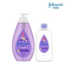 존슨즈 베이비 베드타임(바스500ml+오일300ml) 유아, 1세트