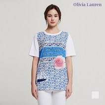 [올리비아로렌] 전판 프린트 티셔츠_VOCASVM4421