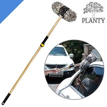 플렌티 원터치 2단 두툼 차걸레 세차 봉 브러쉬 솔