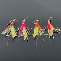 치타피싱 대구 꼴뚜기 쌍바늘 채비, 오렌지 지브라