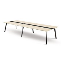 프라임 회탁 와이드 회의 테이블 3600-파스텔