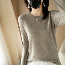 펄 니트 그레이 네이비 가을 라운드 간절기 여성티 캐시미어 빨간 검정 루즈핏 가오리 스웨터 이너 여자크롭 오버핏