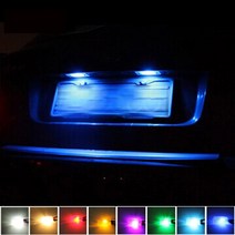저렴한 오펠 콤보 투어 Movano 오메가 B 캐러밴 Zafira A (F75) SCOE 새로운 2X 3SMD 5050LED 번호판 전구, 한개옵션1, 01 파란