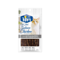 동물농장 캣스틱 닭가슴살&연어 40g, 3개