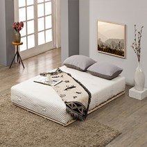 키즈아이랜드 침대 프레임 매트리스 깔판 저상형 패밀리 받침대 싱글 96x199x3cm, 네추럴