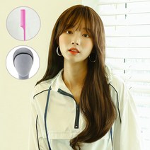 가발매니아 밀키웨이브 66cm 더 썸 위그 통가발 전체가발 (고열사)+가발망1개+꼬리빗 1개, 초코브라운, 1개