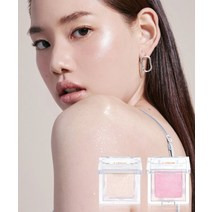 GLINT 하이라이터 베이크드 블러쉬 듀오, 하이라이터 듀오 (1호 듀이문 + 4호 밀키문)