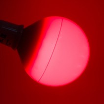 삼호기전 볼전구 led램프 12w 컬러전구 e26led 볼구12w 엘이디전구 컬러조명, 빨간색