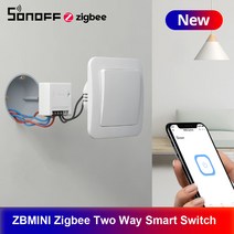 SONOFF ZBMINI Zigbee 3.0 DIY 스마트 스위치 양방향 스위치 APP 원격 제어는 스마트 색조 허브와 함께 작동 SONOFF ZBBridge, 1개