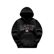 육군 ARMY 남녀공용 빅사이즈 기모 후드 티셔츠