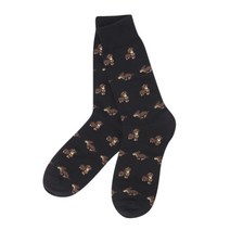 탑텐 22 FW 공용 올오버 패턴 레귤러 양말 블랙 BK