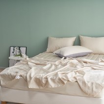 리빙밸류 시원한 풍기인견 여름이불 얇은 쿨링 부드러운 냉감 차가운 홑이불세트, 베이지