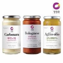 [청정원] 파스타소스 350g 3개(까르보나라+볼로네즈+알리오올리오), 단품, 3개