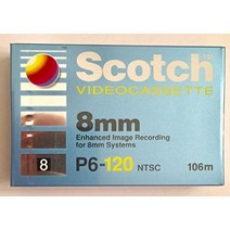 비디오 카메라용 스카치 8mm p6-120 ntsc 캠코더 비디오 카세트 테이프