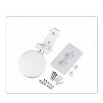 홈캠거치대 올인원 브래킷 프리 펀치 180 도 조절 벽 홀더 마운트 홈 스마트 카메라용 보안 카메라 설정, WHITE