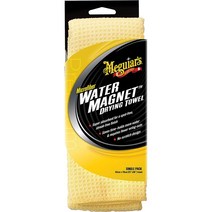 Meguiar의 X2000 물 자석 극세사 건조 타월 1팩 노란색 22인치 x 30인