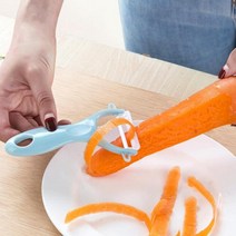 스테인레스 스틸 양파 커터 양파 포크 과일 야채 커터 슬라이서 토마토 커터 나이프 절단 안전 보조 도구 주방 도구, Blue Peeler, 프랑스