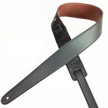 바순 전기 어쿠스틱 기타베이스 용 pu 가죽 기타 스트랩 조절 가능한 벨트 관악기, 검은색