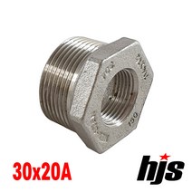 국산 스텐 304 부싱 30x20A / SUS 304 스텐레스 소켓 무독성 부속 연결