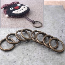 10개1000원/청동열쇠고리/키홀더링/원형키홀더/퀼트재료도매/홈패션/자동차키고리/퀼트부자재, 30개