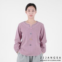 [20616] 20수 3번 여자 티 여성 상의 티셔츠 라운드넥 봄가을 절복 보살님 생활한복 개량한복