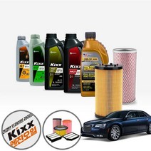 크라이슬러 300C LE 6.1 가솔린 가솔린 킥스파오 5w20 5w30 5w40 합성엔진오일 7통+흡기+오일필터 KPT-138 cs35001, 벡스 5W30(직수입롱라이프)(28700)