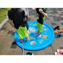 세이헬로투 어린이물놀이 물놀이풀장 물매트 야자수분수대 아동용물놀이, 6M