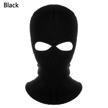 육군 전술 마스크 3 구멍 전체 얼굴 스키 겨울 모자 Balaclava 후드 오토바이 헬멧, 04 style 2-black