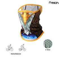MCN 자외선차단 자전거 마스크 여름용 얼굴 햇빛가리개 메쉬, 이글