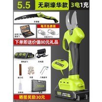 정원가꾸는 전동 전지가위, 브러시리스 모델 배터리 3개