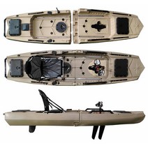바다낚시보트 세그먼트 카약 페달 보KAYAK CANOE, 접이식 트레일러