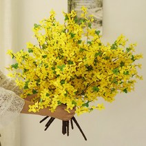 봄이와요 개나리 부쉬 조화 봄 인테리어 소품
