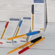 스테들러 독일산 Stick F 옐로우 유성볼펜 1다스 0.6161ea, SH_ F-9 블랙, SH_ 본상품선택