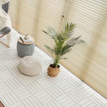 골든프로그 누가 DIY 바닥데크 바닥재, 차콜, 9개, 사선문양