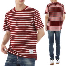 톰브라운 명품22FW 스트라이프 저지 반팔 티셔츠 MJS193A 603 22FWMJS 193A J0030603