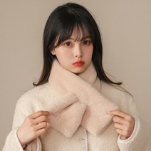중학생 여자 여학생 겨울 쁘띠 인조 밍크 털 목도리 퍼 머플러 목돌이