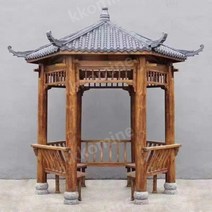 우물정자 정자 통나무 전원주택 마루 시골 뒤뜰, B