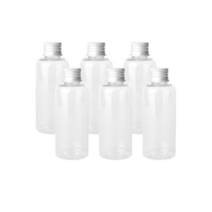 병도매닷컴 DT100 투명 음료용기 알루미늄 실버캡, 100ml, 6개입