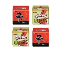 농심 신라면 5p x 2개 + 짜파게티 5p x 2개 세트, 200개