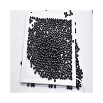 Magblue 100 개몫 낚시 비즈 공간 스토퍼 블랙 3mm-8mm 라운드 부드럽고 단단한 콩 낚시 미끼 미끼 후크 장비 액세서리, 단단한 콩 7mm
