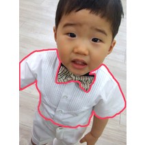 아동 백색 핀턱 반팔 여름 남방셔츠 (1호-17호) 유아 남아 초등학생 연주회 합창단복