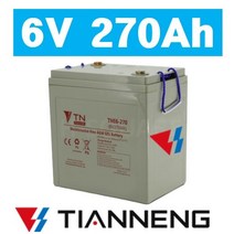 배터리킹 천능 납 납산 배터리 TNE6-270 (Tianneng 천능 6V270Ah)