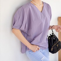 그녀희제 엔하우 볼륨 소매 블라우스