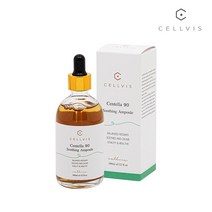 셀비스 센텔라 90 수딩 앰플 시카 병풀추출물 화장품 히알루론산 수분앰플 모공관리 피부탄력, 100ml, 1